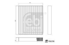 Filtr, vzduch v interiéru FEBI BILSTEIN 196358