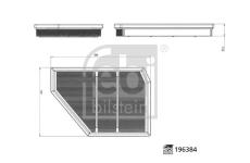 Vzduchový filter FEBI BILSTEIN 196384