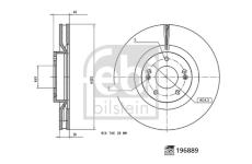 Brzdový kotouč FEBI BILSTEIN 196889