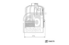 Veko palivového filtra FEBI BILSTEIN 196979