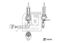 Vystrazny kontakt, opotrebeni oblozeni FEBI BILSTEIN 196996