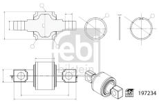Sada na opravu vodiacej vzpery FEBI BILSTEIN 197234