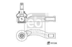 Hlava příčného táhla řízení FEBI BILSTEIN 197238