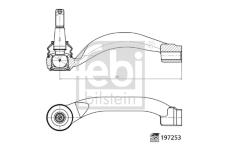 Hlava příčného táhla řízení FEBI BILSTEIN 197253
