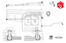 Táhlo řízení FEBI BILSTEIN 197256