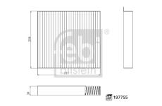 Filtr, vzduch v interiéru FEBI BILSTEIN 197755