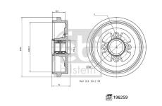 Brzdový buben FEBI BILSTEIN 198259