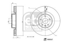 Brzdový kotouč FEBI BILSTEIN 198567