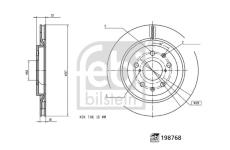 Brzdový kotouč FEBI BILSTEIN 198768