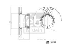 Brzdový kotouč FEBI BILSTEIN 199111