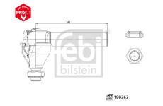 Hlava příčného táhla řízení FEBI BILSTEIN 199363