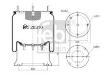 Mech, pneumaticke odpruzeni FEBI BILSTEIN 20310