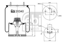 Mech, pneumaticke odpruzeni FEBI BILSTEIN 20340