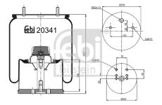 Mech, pneumatické odpružení FEBI BILSTEIN 20341