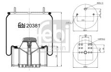 Mech, pneumatické odpružení FEBI BILSTEIN 20381