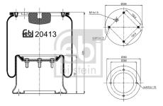 Mech, pneumatické odpružení FEBI BILSTEIN 20413