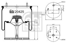 Mech, pneumaticke odpruzeni FEBI BILSTEIN 20425