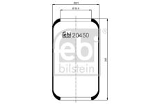 Mech, pneumaticke odpruzeni FEBI BILSTEIN 20450