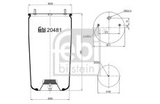 Mech, pneumatické odpružení FEBI BILSTEIN 20481