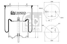 Mech, pneumaticke odpruzeni FEBI BILSTEIN 20502