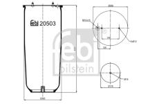 Mech, pneumaticke odpruzeni FEBI BILSTEIN 20503