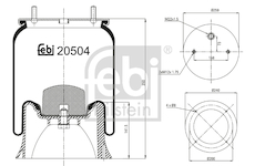 Mech, pneumaticke odpruzeni FEBI BILSTEIN 20504