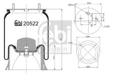 Mech, pneumaticke odpruzeni FEBI BILSTEIN 20522