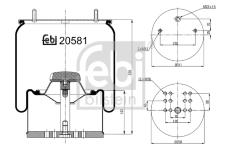 Mech, pneumatické odpružení FEBI BILSTEIN 20581