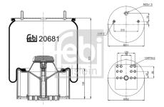 Mech, pneumaticke odpruzeni FEBI BILSTEIN 20681