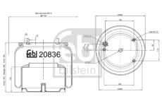 Mech, pneumatické odpružení FEBI BILSTEIN 20836