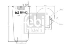 Mech, pneumaticke odpruzeni FEBI BILSTEIN 35492