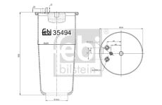 Mech, pneumatické odpružení FEBI BILSTEIN 35494