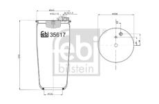 Mech pneumatického prużenia FEBI BILSTEIN 35617