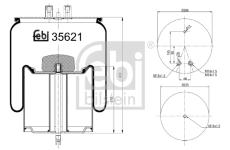 Mech, pneumatické odpružení FEBI BILSTEIN 35621