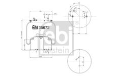 Mech, pneumaticke odpruzeni FEBI BILSTEIN 35672