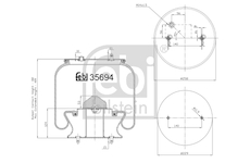 Mech, pneumaticke odpruzeni FEBI BILSTEIN 35694