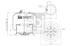 Mech, pneumaticke odpruzeni FEBI BILSTEIN 35877