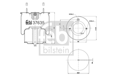 Mech, pneumatické odpružení FEBI BILSTEIN 37635