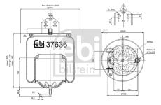 Mech, pneumatické odpružení FEBI BILSTEIN 37636