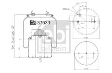 Mech, pneumatické odpružení FEBI BILSTEIN 37933