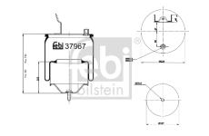 Mech, pneumaticke odpruzeni FEBI BILSTEIN 37967