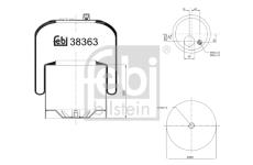 Mech, pneumaticke odpruzeni FEBI BILSTEIN 38363