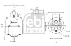 Mech, pneumaticke odpruzeni FEBI BILSTEIN 38509