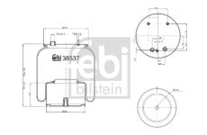 Mech, pneumaticke odpruzeni FEBI BILSTEIN 38537