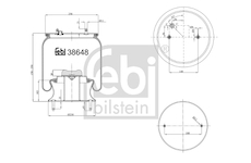 Mech, pneumatické odpružení FEBI BILSTEIN 38648