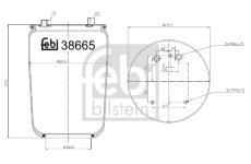 Mech, pneumatické odpružení FEBI BILSTEIN 38665