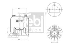 Mech, pneumaticke odpruzeni FEBI BILSTEIN 38734