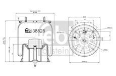 Mech, pneumaticke odpruzeni FEBI BILSTEIN 38828