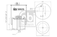 Mech, pneumaticke odpruzeni FEBI BILSTEIN 38829