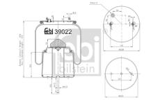 Mech, pneumaticke odpruzeni FEBI BILSTEIN 39022